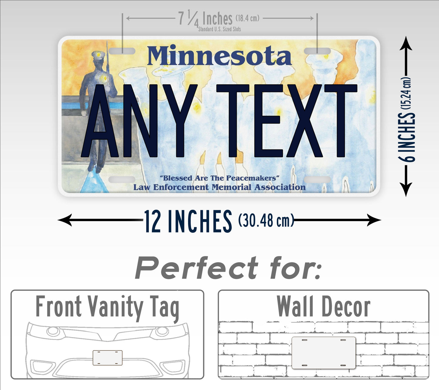 Personalized Minnesota Law Enforcement Memorial Association Custom License Plate