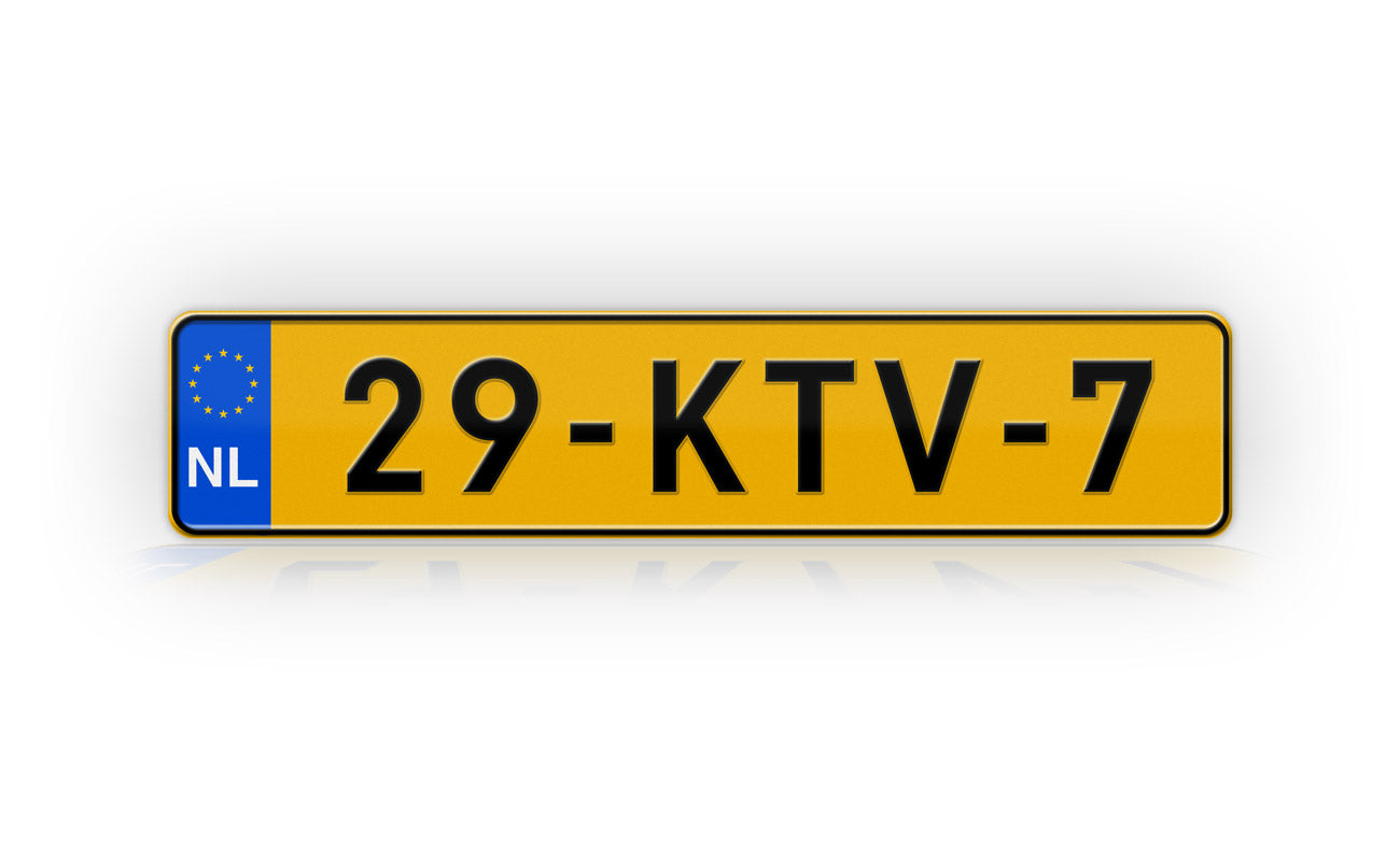 Personalized Netherlands European Style License Plate