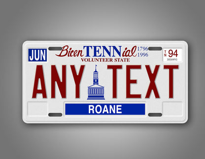 Customized Novelty Bicentennial Tennessee 1994-1999 License Plate