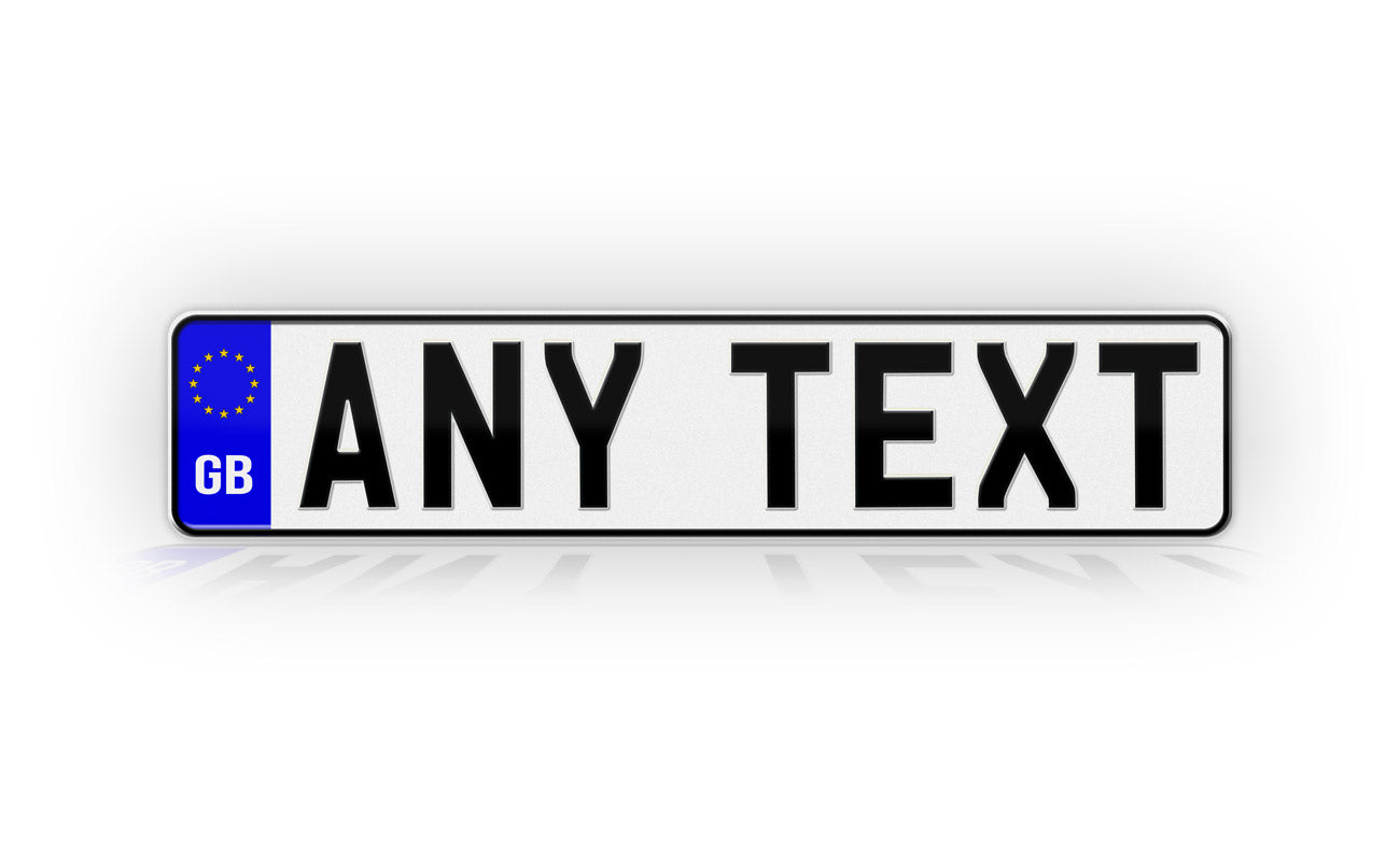 Personalized European British Style License Plate