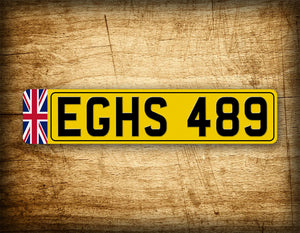 Personalized European British Style License Plate