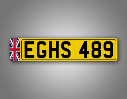 Personalized European British Style License Plate