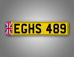 Personalized European British Style License Plate