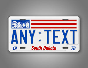 Personalized South Dakota State Custom License Plate