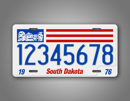 Personalized South Dakota State Custom License Plate