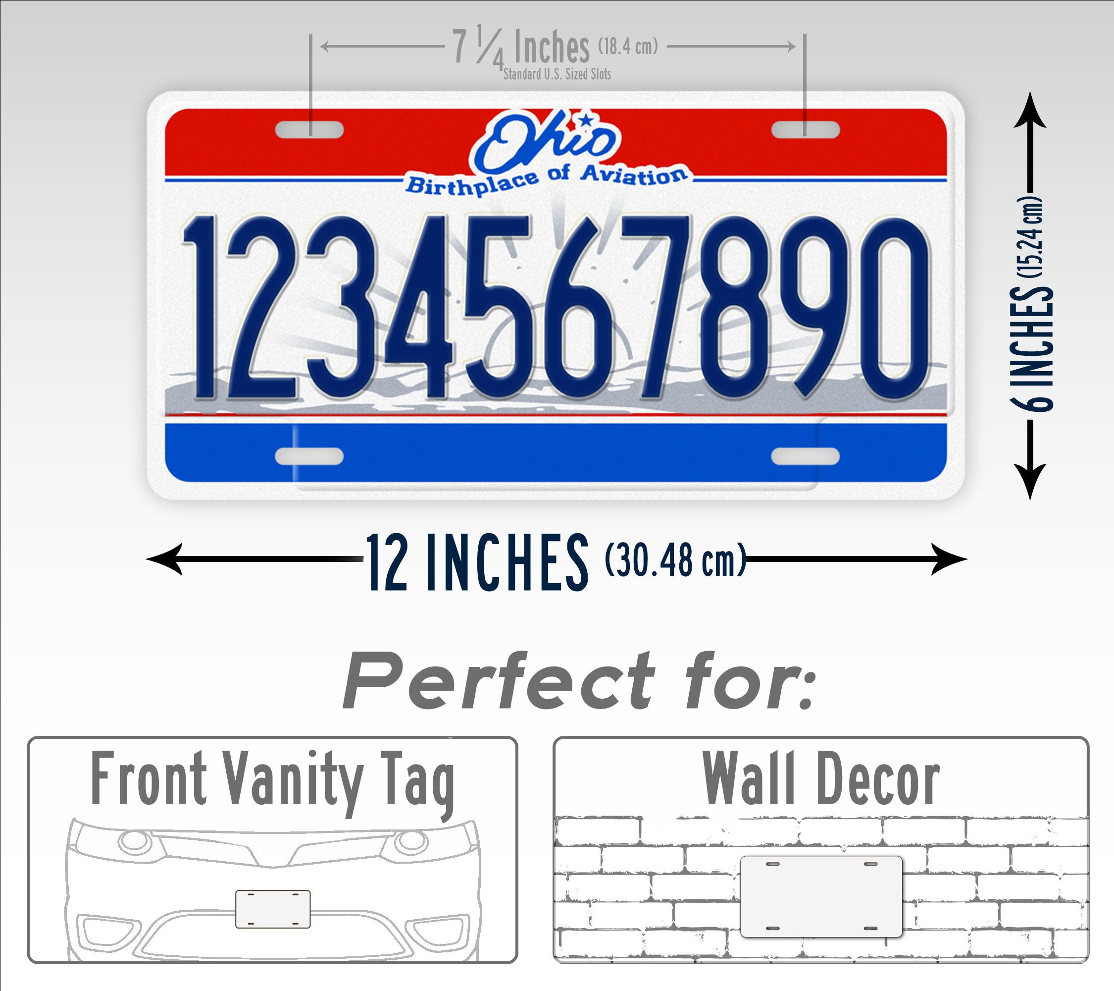 Custom 2004-2010 Ohio State Custom License Plate