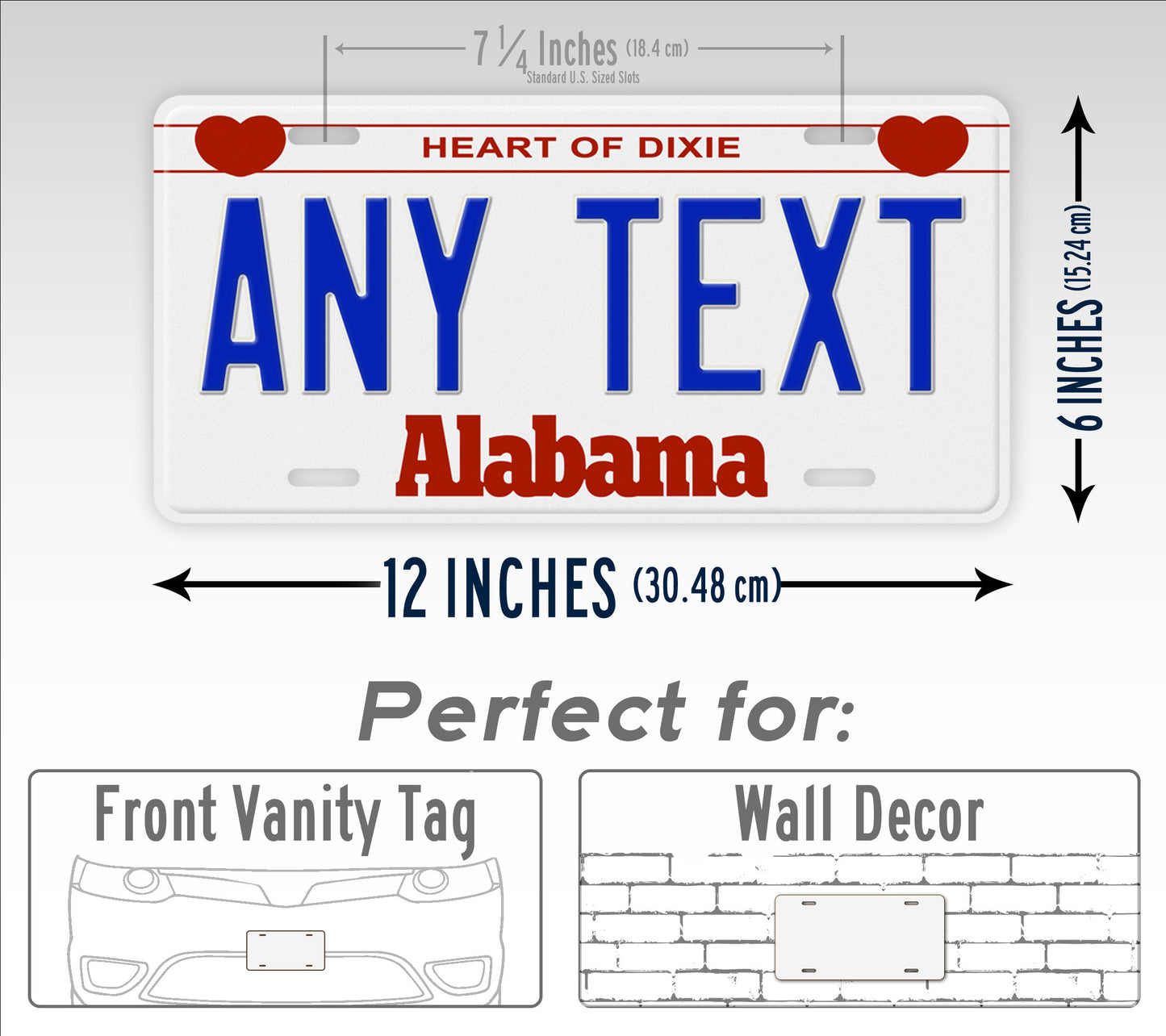 Personalized 1987-1991 Alabama State License Plate