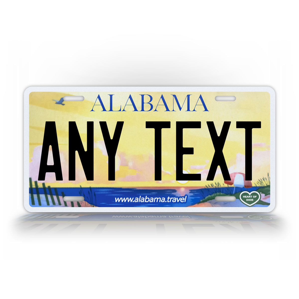 Personalized Alabama Travel Novelty License Plate