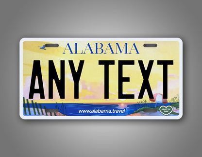 Personalized Alabama Travel Novelty License Plate