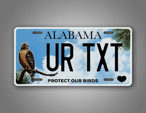 Custom Alabama Protect Our Birds Personalized License Plate