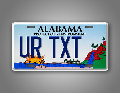 Custom Alabama Protect Our Environment Personalized License Plate