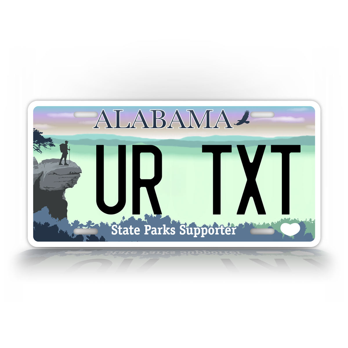 Custom Alabama State Parks Supporter Personalized License Plate