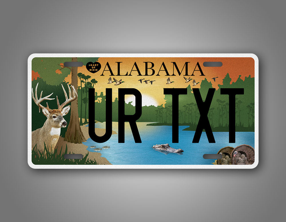 Custom Alabama Wildlife Personalized License Plate