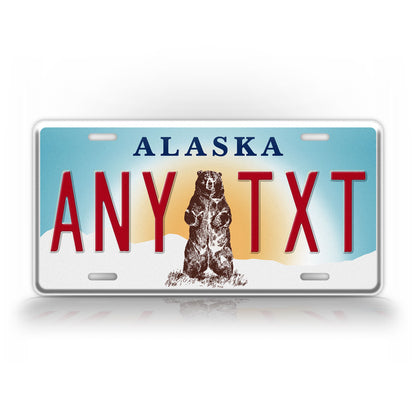 Personalized Optional Alaska State Custom License Plate