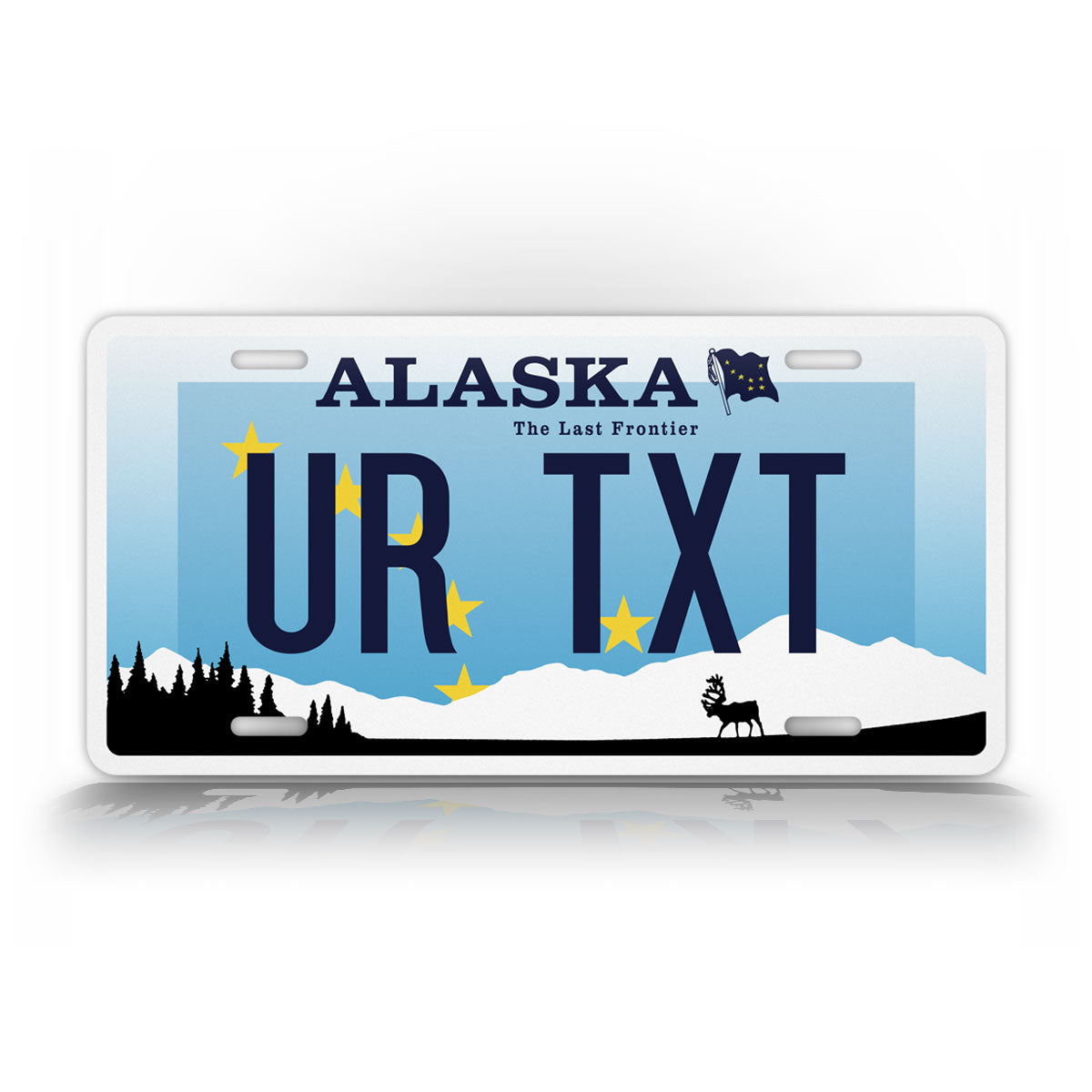 Custom Alaska Caribou Personalized License Plate