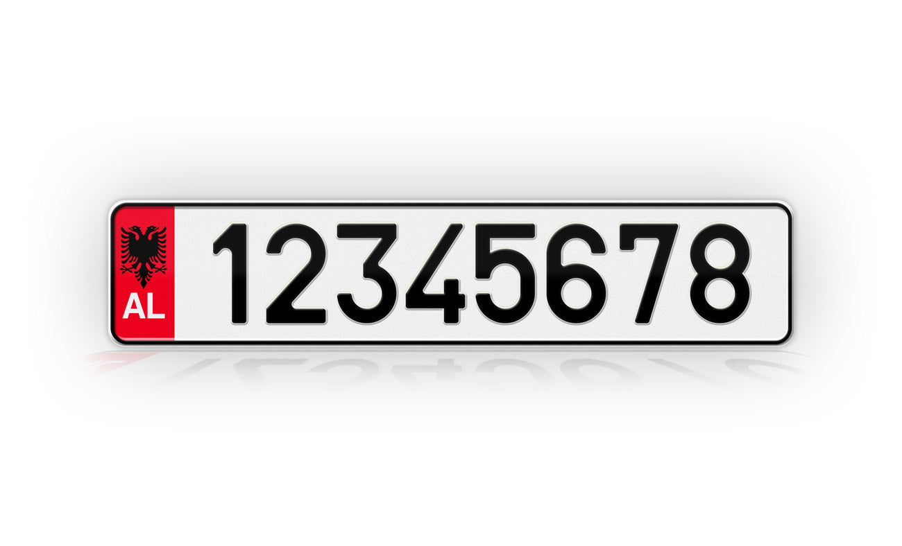 Personalized Albania European Style License Plate