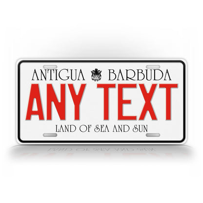 Custom Antigua Barbuda Caribbean Islands license Plate