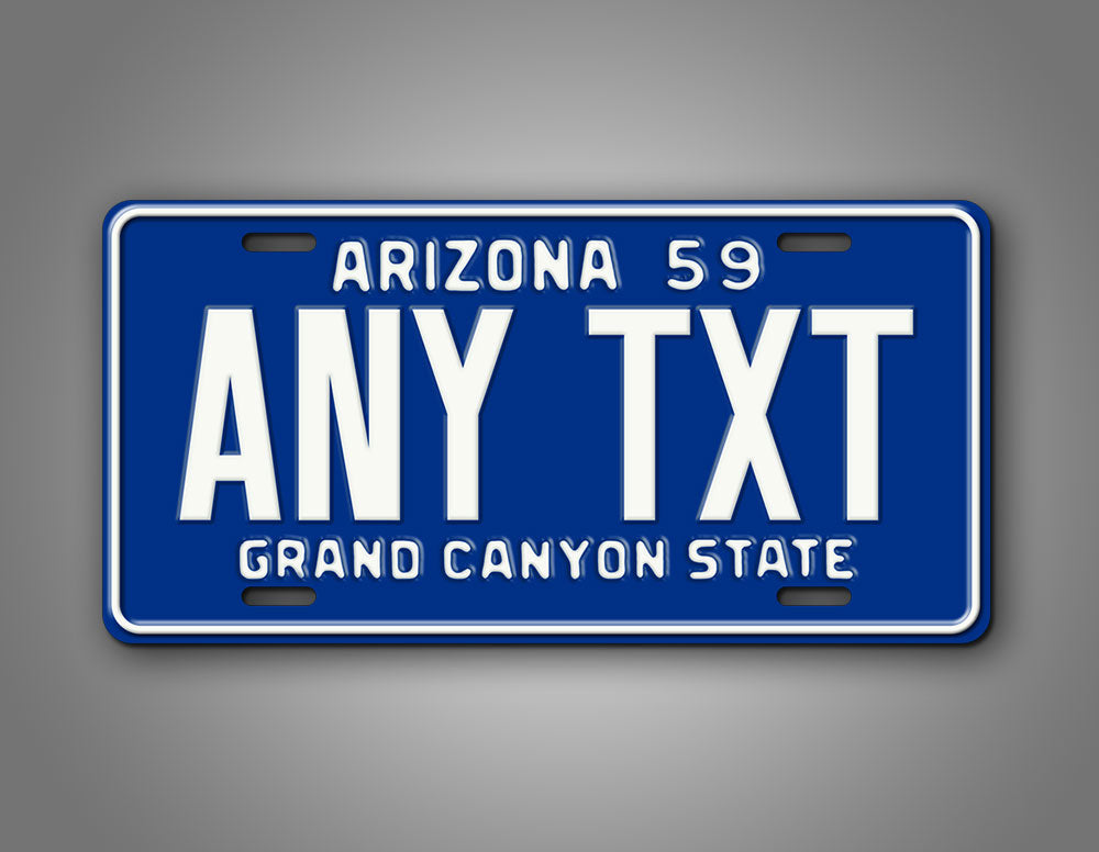 Custom 1959 Vintage Arizona Grand Canyon State Novelty Personalized License Plate