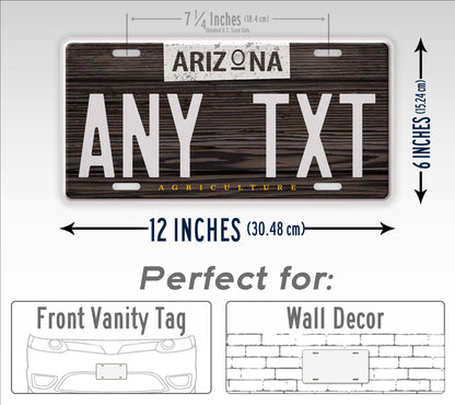 Custom Arizona Agriculture Personalized License Plate