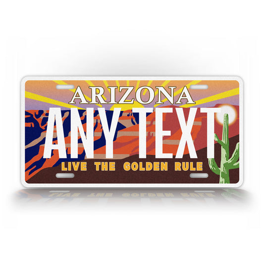 Custom Arizona Live The Golden Rule Personalized License Plate