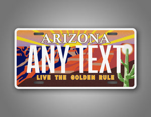 Custom Arizona Live The Golden Rule Personalized License Plate