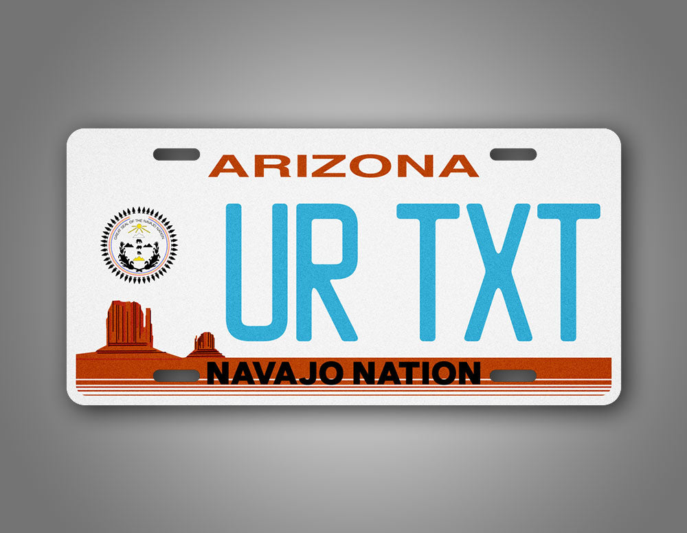 Novelty Arizona Navajo Nation Custom 6x12 License Plate