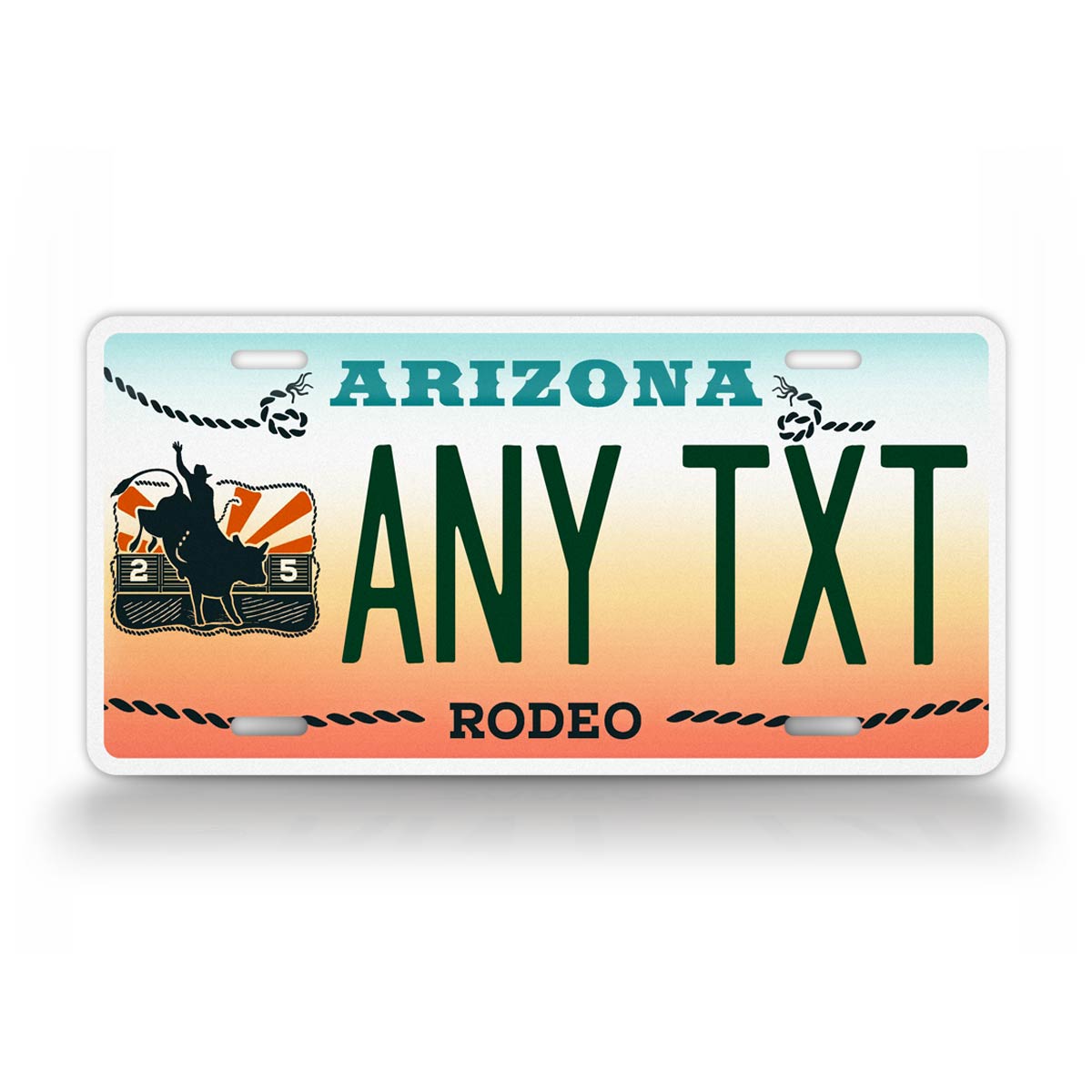 Custom Arizona Rodeo License Plate