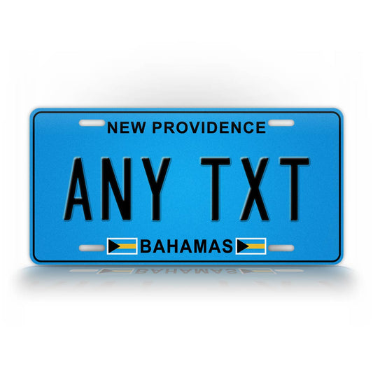 Custom Bahamas New Providence Novelty Personalized License Plate