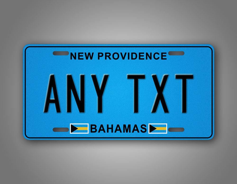 Custom Bahamas New Providence Novelty Personalized License Plate