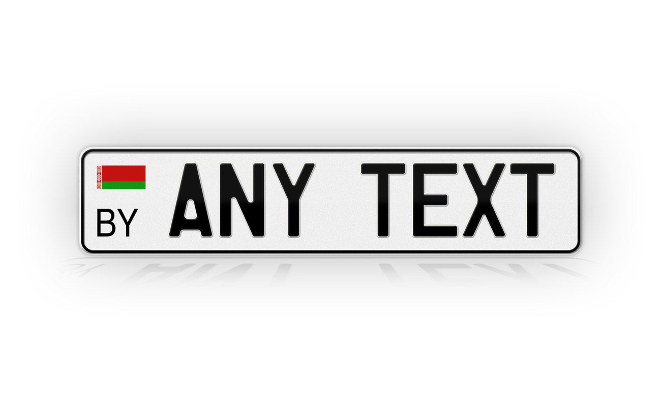 Personalized Belarus European Style License Plate