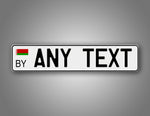 Personalized Belarus European Style License Plate