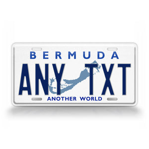 Custom Bermuda Another World Personalized License Plate