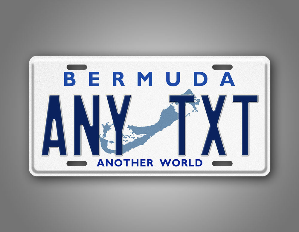 Custom Bermuda Another World Personalized License Plate