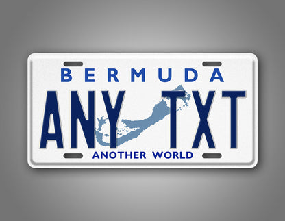 Custom Bermuda Another World Personalized License Plate