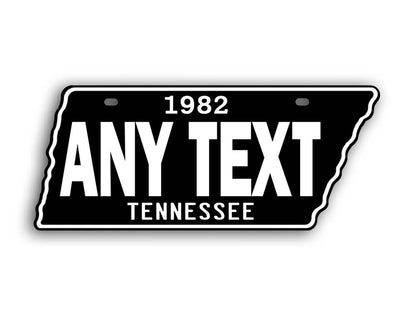 Tennessee State Shaped Multi Color License Plate