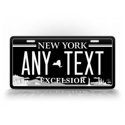 Personalized New York Blacked Out Excelsior Custom License Plate