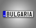 Personalized Bulgaria European Style License Plate