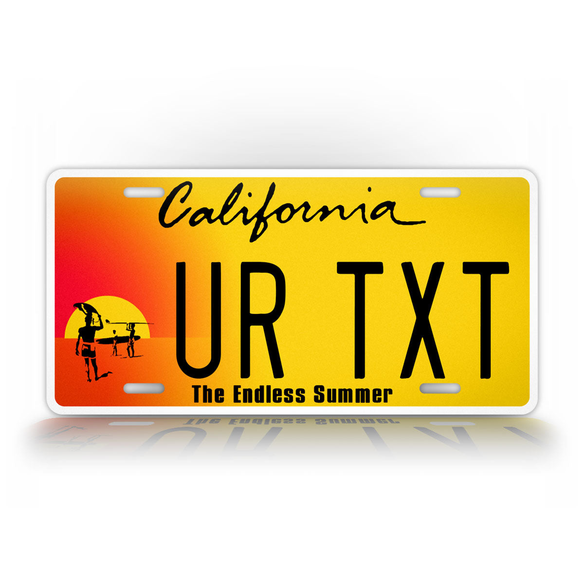Personalized California "Endless Summer" License Plate