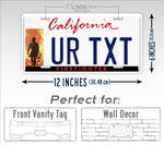 Custom california Firefighter Personalized License Plate