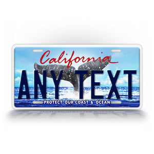 Custom California Protect Our Coast & Ocean Personalized License Plate