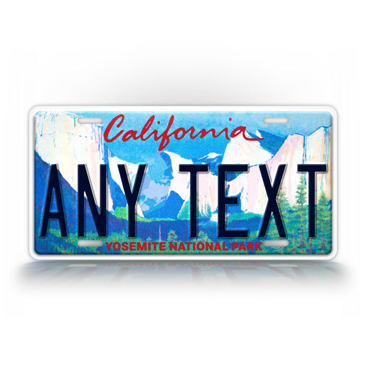 Custom California Yosemite National Park Personalized License Plate