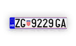 Personalized Croatia European Style License Plate