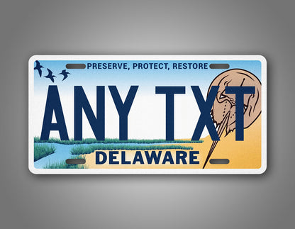 Prsonalized Delaware Horseshoe Crab Custom License Plate