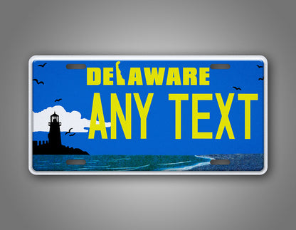 Custom Delaware Lighthouse Personalized License Plate