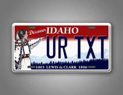 Custom Idaho Lewis And Clark Discover 1803 1806 Personalized License Plate