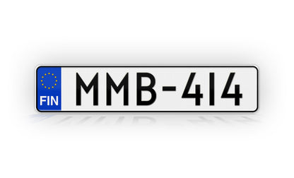 Personalized Finland European Style License Plate