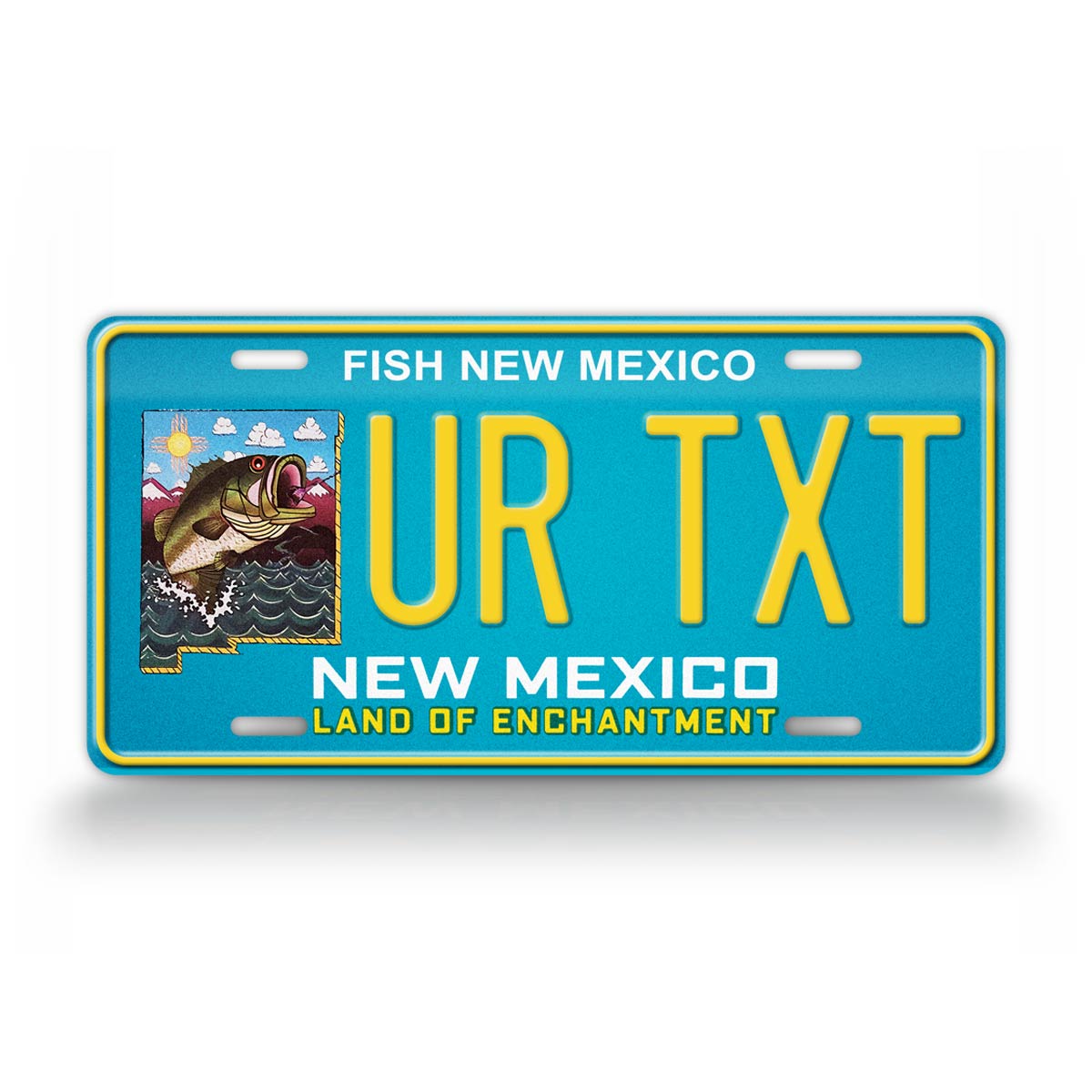 Custom New Mexico Fish New Mexico 2010 License Plate