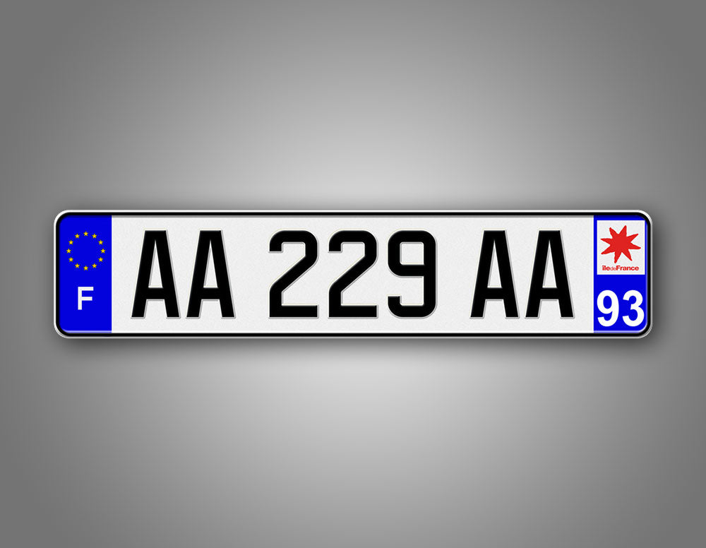 Personalized Novelty French License Plate Novelty