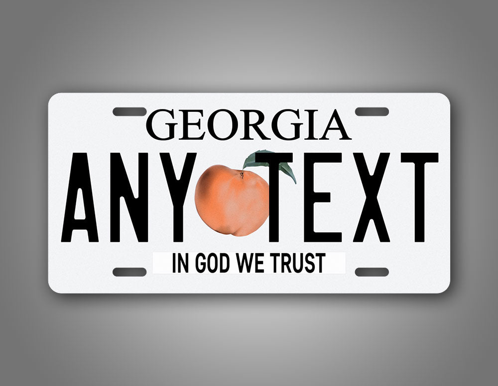 Personalized Georgia State License Plate