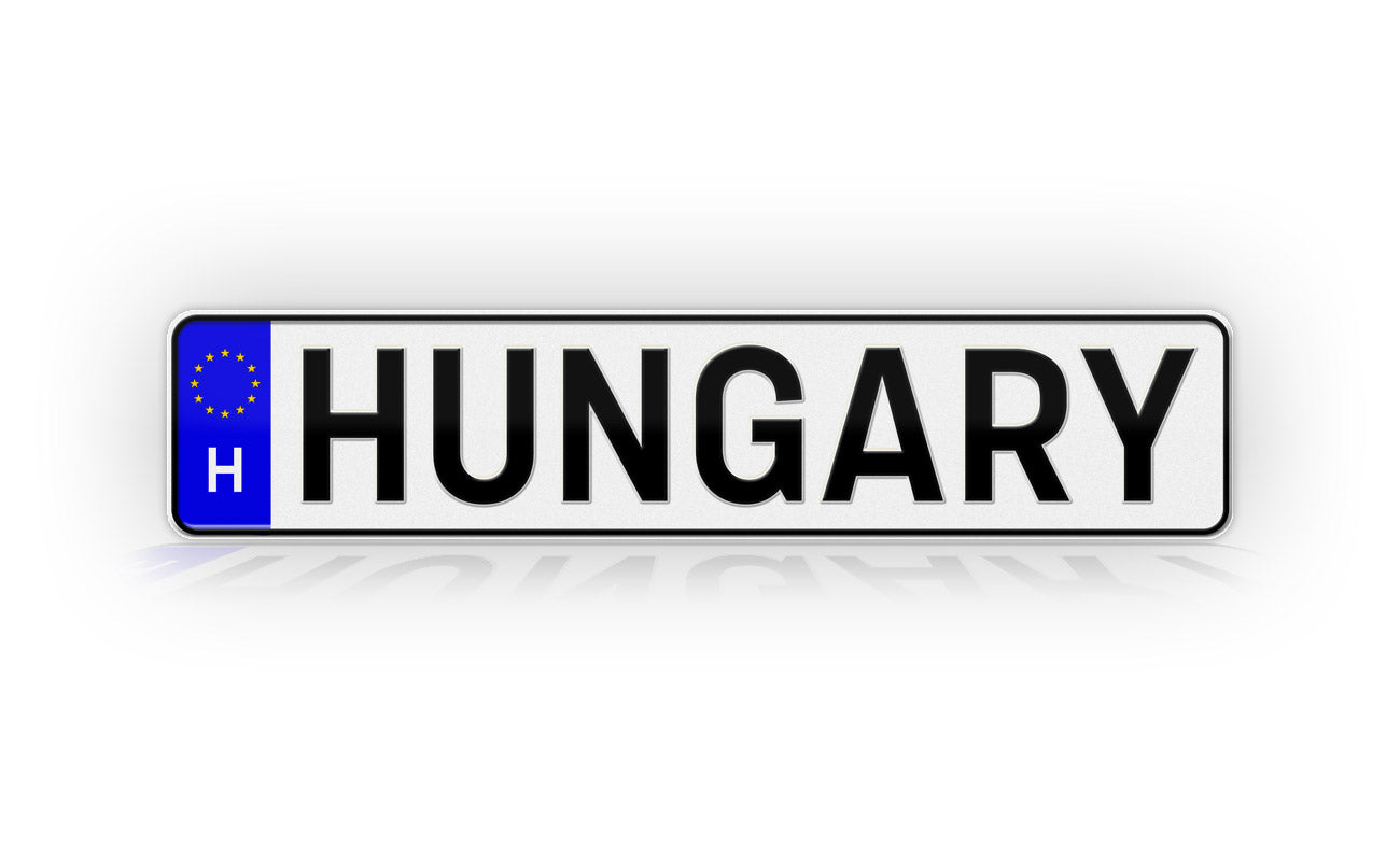 Personalized Hungary European Style License Plate